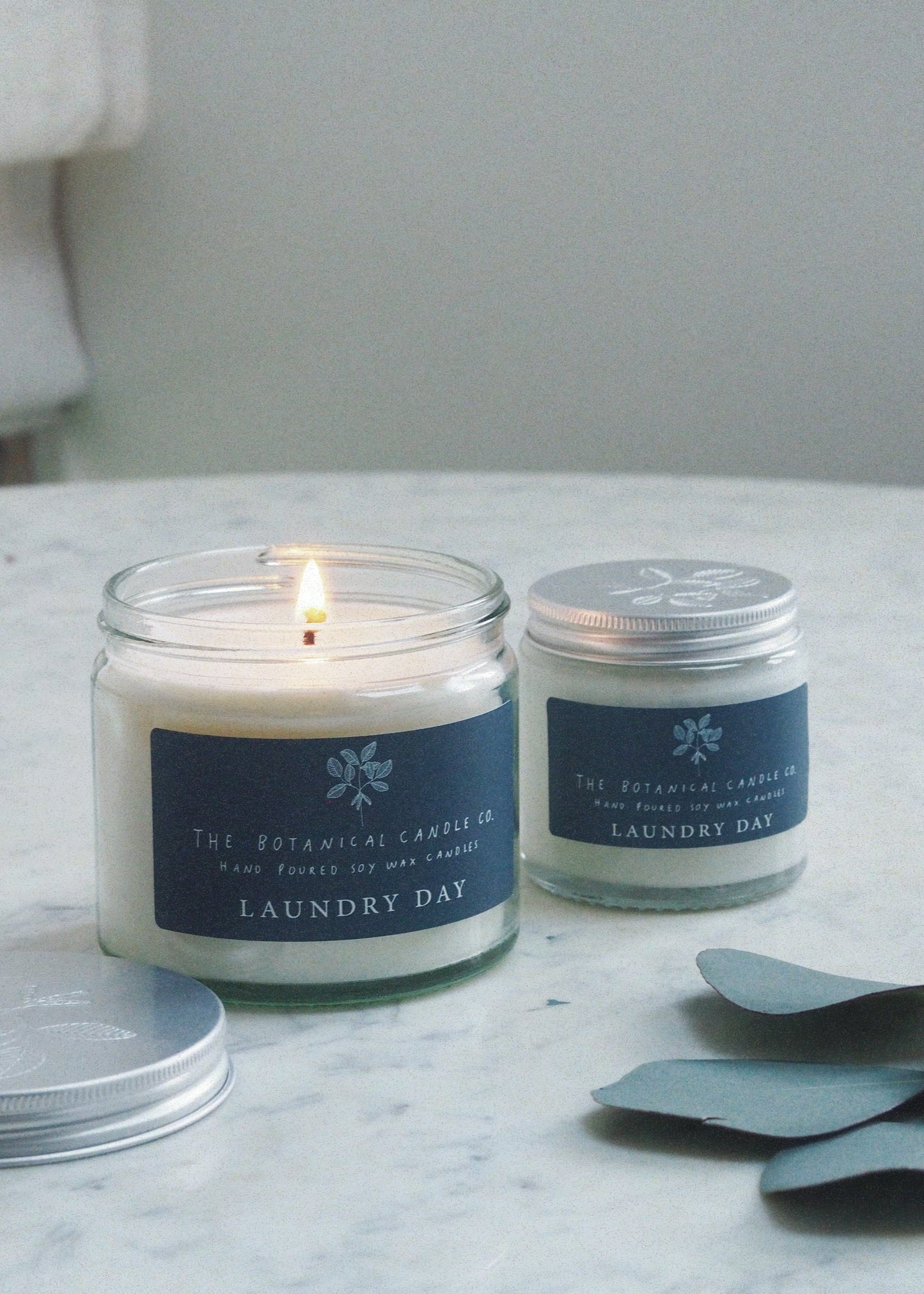 Laundry Day hand-poured soy wax candle by The Botanical Candle Co.