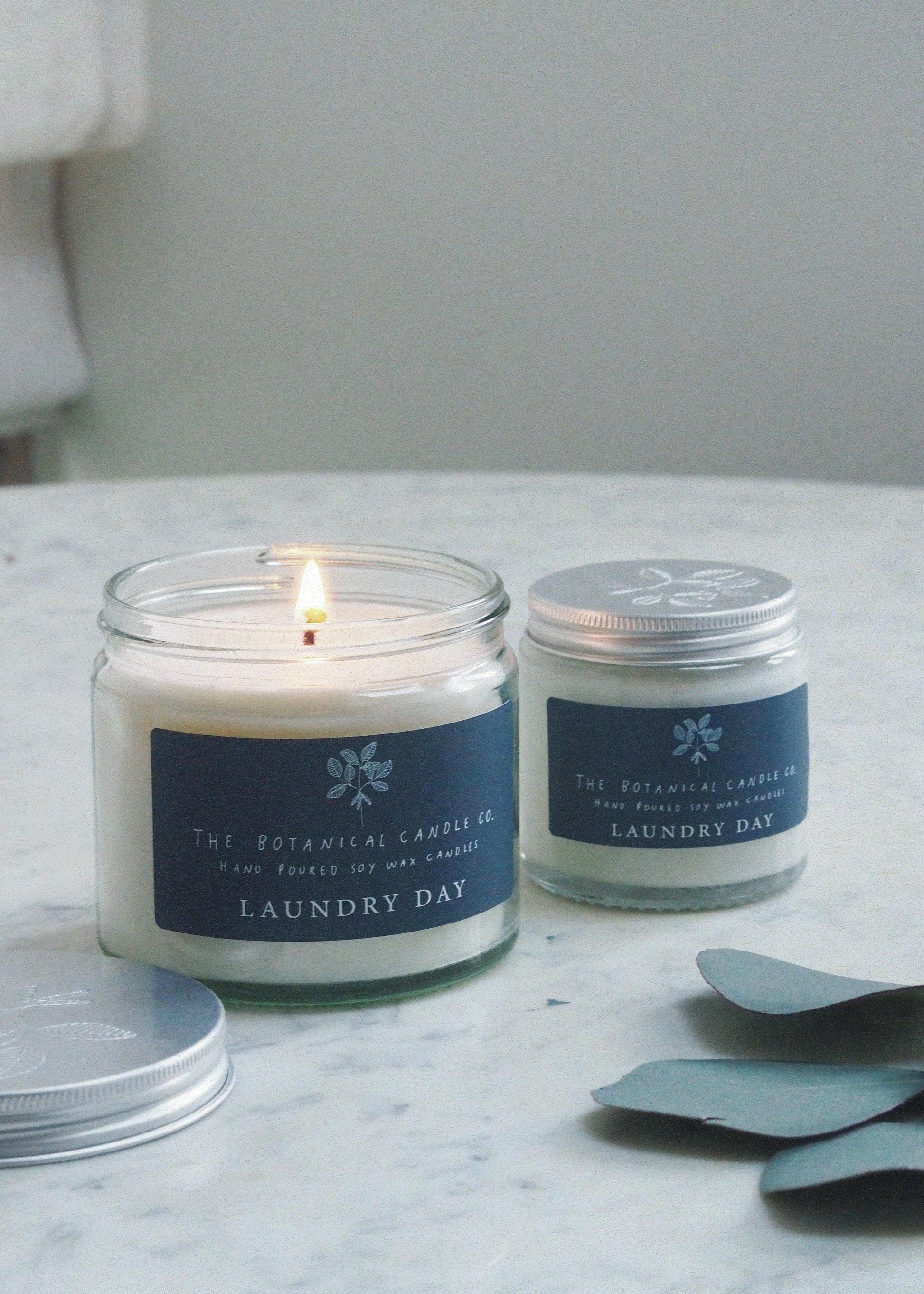 Laundry Day hand-poured soy wax candle by The Botanical Candle Co.