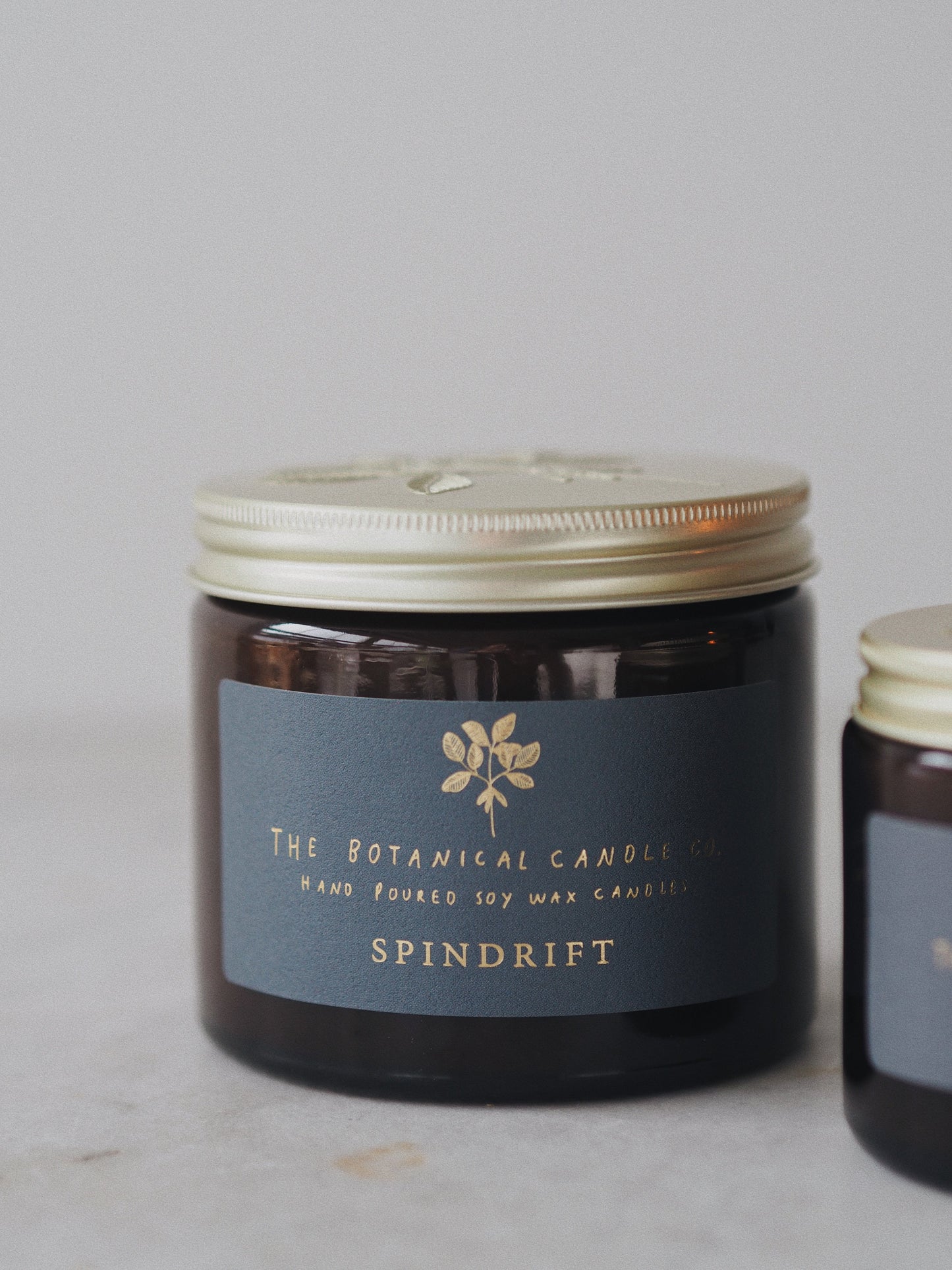 Spindrift hand-poured soy wax candle, 250ml, by The Botanical Candle Co.