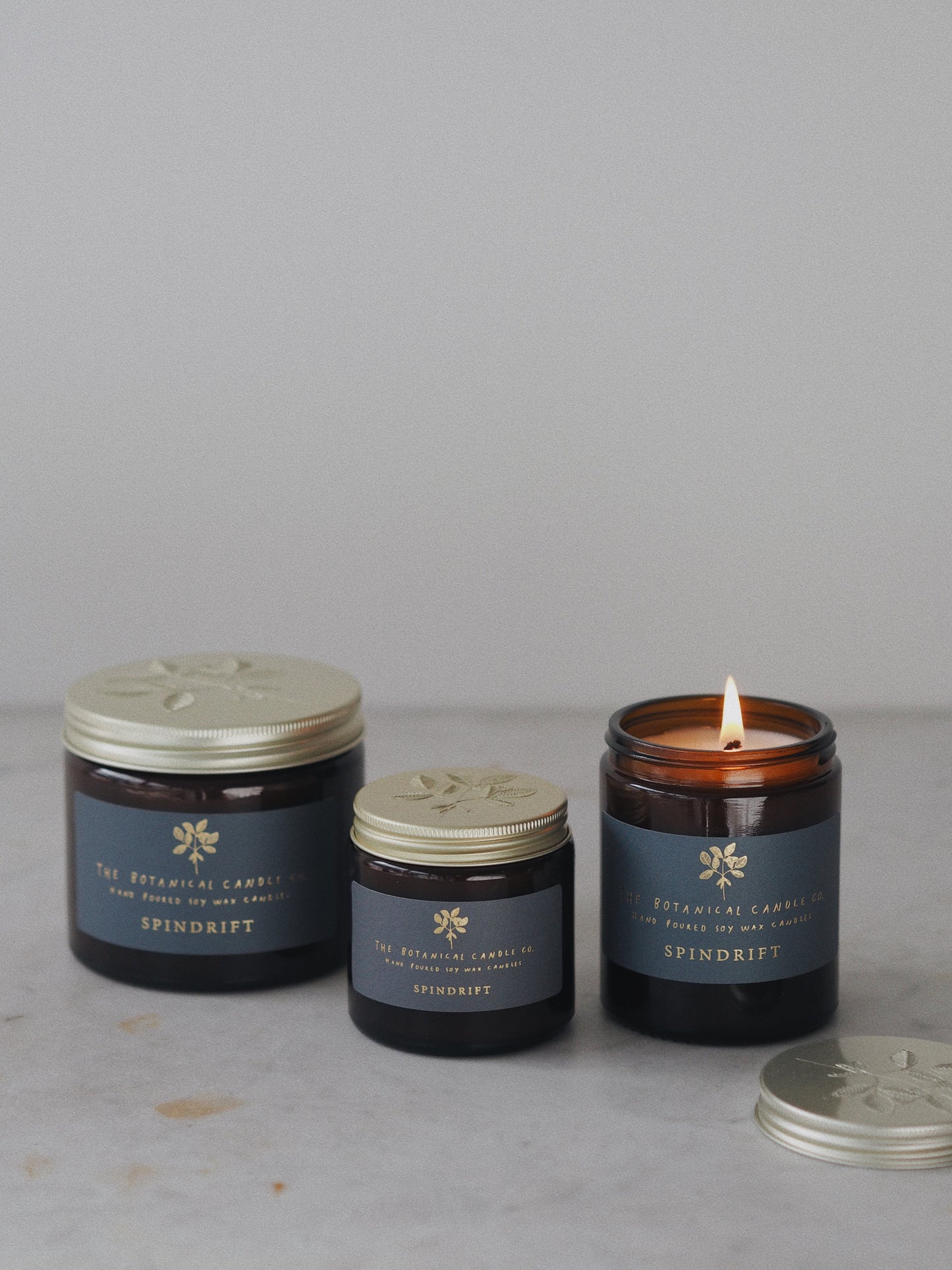 Spindrift hand-poured soy wax candle by The Botanical Candle Co.