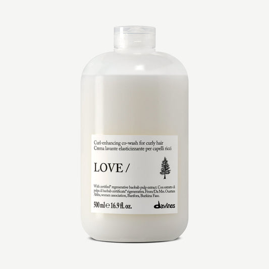 Davines Love Curl Co-wash 500ml, cleansing co-wash for curly hair