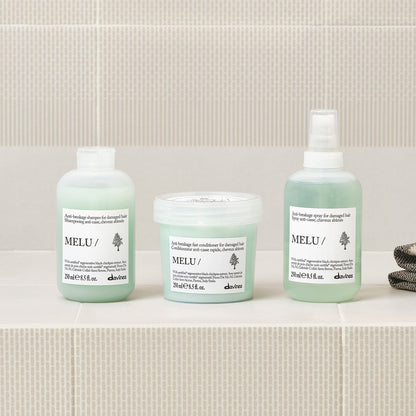 Lifestyle photo of Davines Melu Spray for long or damaged hair