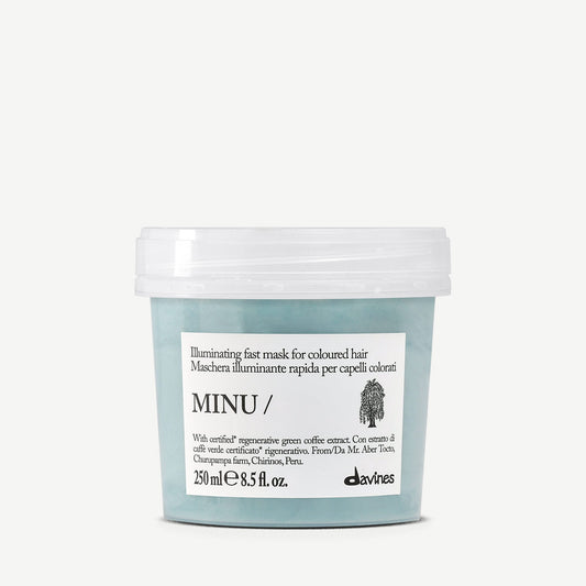 Davines Minu Mask 250ml, illuminating colour-protective mask for coloured hair