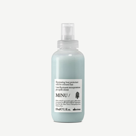 Davines Minu Milk 150ml, illuminating heat-protectant leave-in for coloured hair