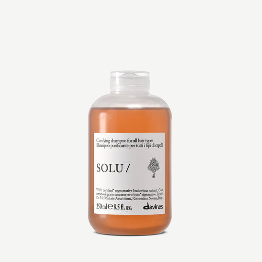 Davines Solu Shampoo 250ml, clarifying shampoo for all hair types