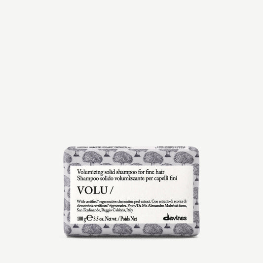 Davines Volu Solid Shampoo bar 100g, volumising shampoo bar for fine hair