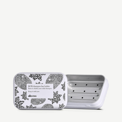Davines aluminium Shampoo Bar Case, included with the with-tin option