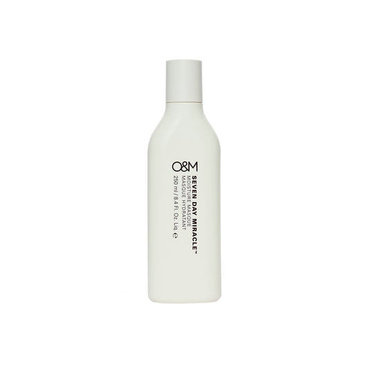 O&M Seven Day Miracle Moisture Masque 250ml, intense hydrating mask for dry, damaged hair