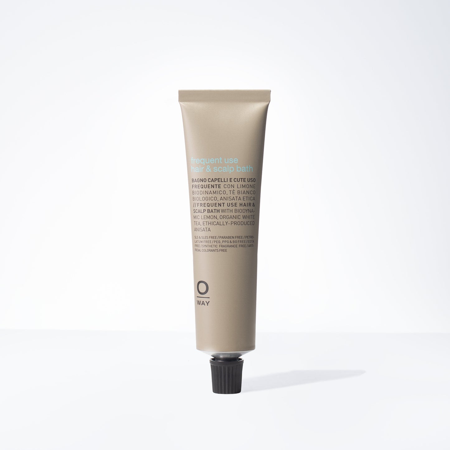 Oway Frequent Use Hair & Scalp Bath 50ml travel size, daily organic shampoo